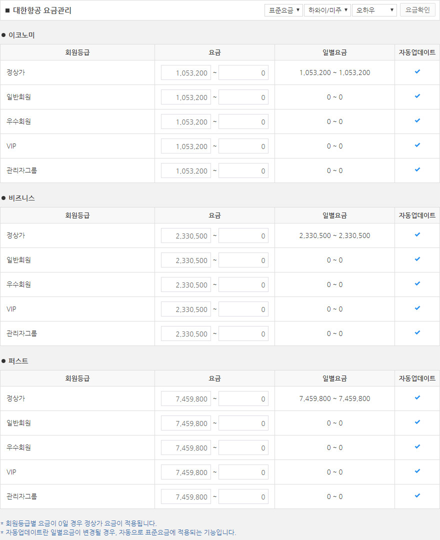 [여행사 항공관리] 여행사 솔루션 / 항공관리 이용방법 안내 화면 2